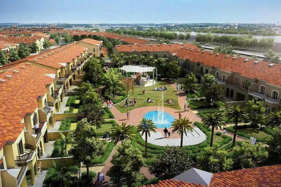 Landscaped residential apartment community
